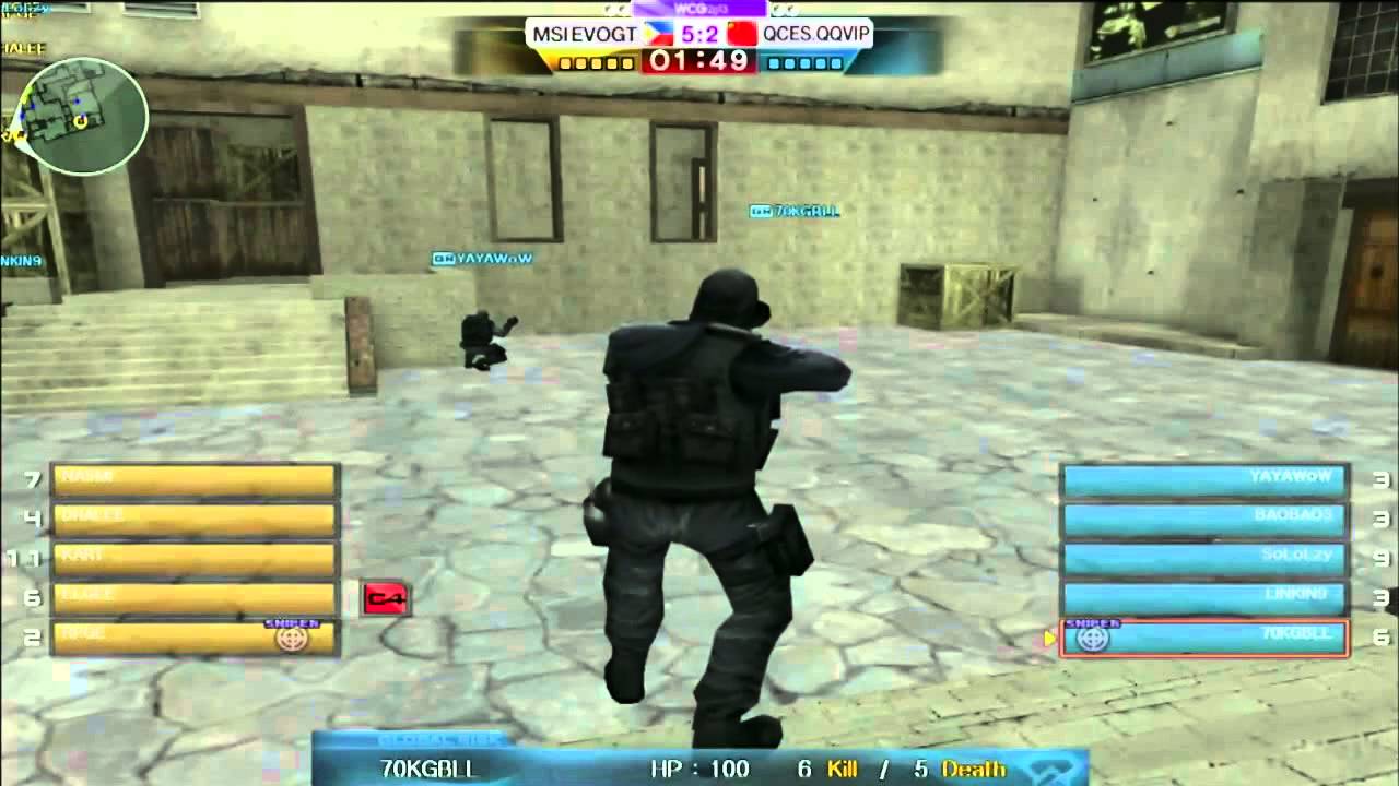 Crossfire WCG 2013 Grand Finals: MSI.EVO vs QCES.QQVIP on Black Widow Game 1