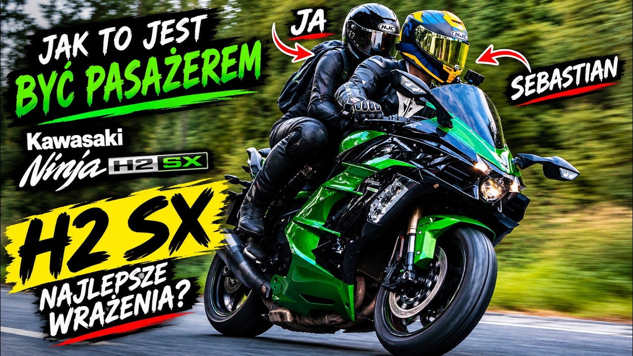 ZOSTAŁEM PLECAKIEM NA KAWASAKI H2 SX!