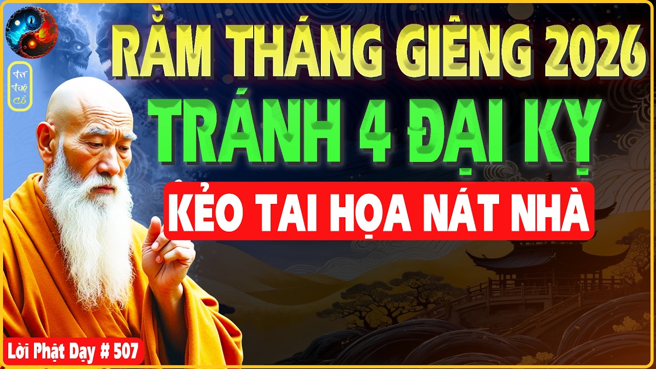 RẰM THÁNG GIÊNG 2026 PHẠM 4 ĐIỀU NÀY CẢ NHÀ GẶP HỌA - TRÍ TUỆ CỔ