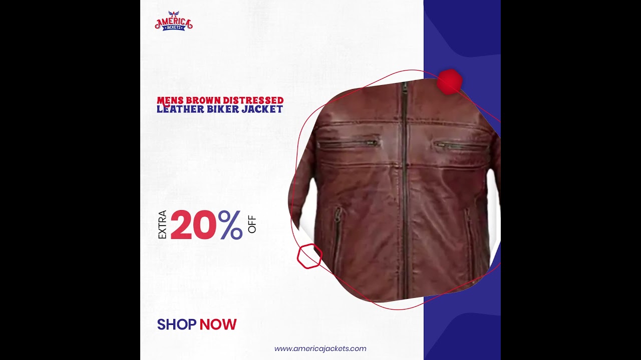 The Perfect Biker Jacket AME Brown Distressed Leather