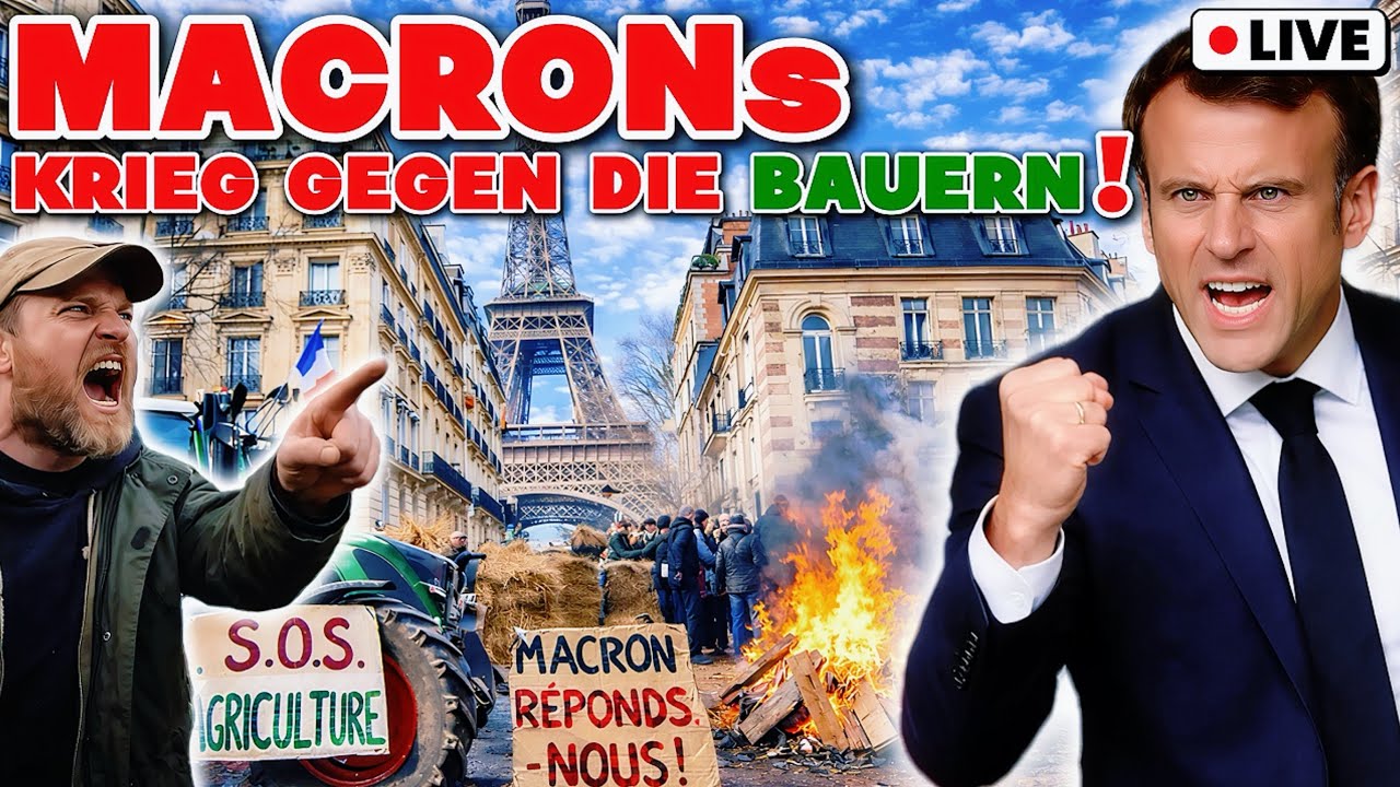 🔥 BAUERNAUFSTAND IN FRANKREICH! 🇫🇷 Traktoren blockieren Paris!