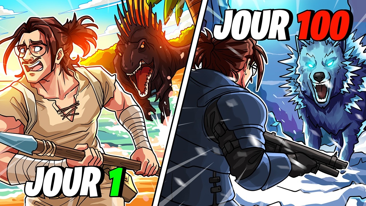 J'ai Surv&eacute;cu 100 Jours sur ARK Fjordur (en hardcore)
