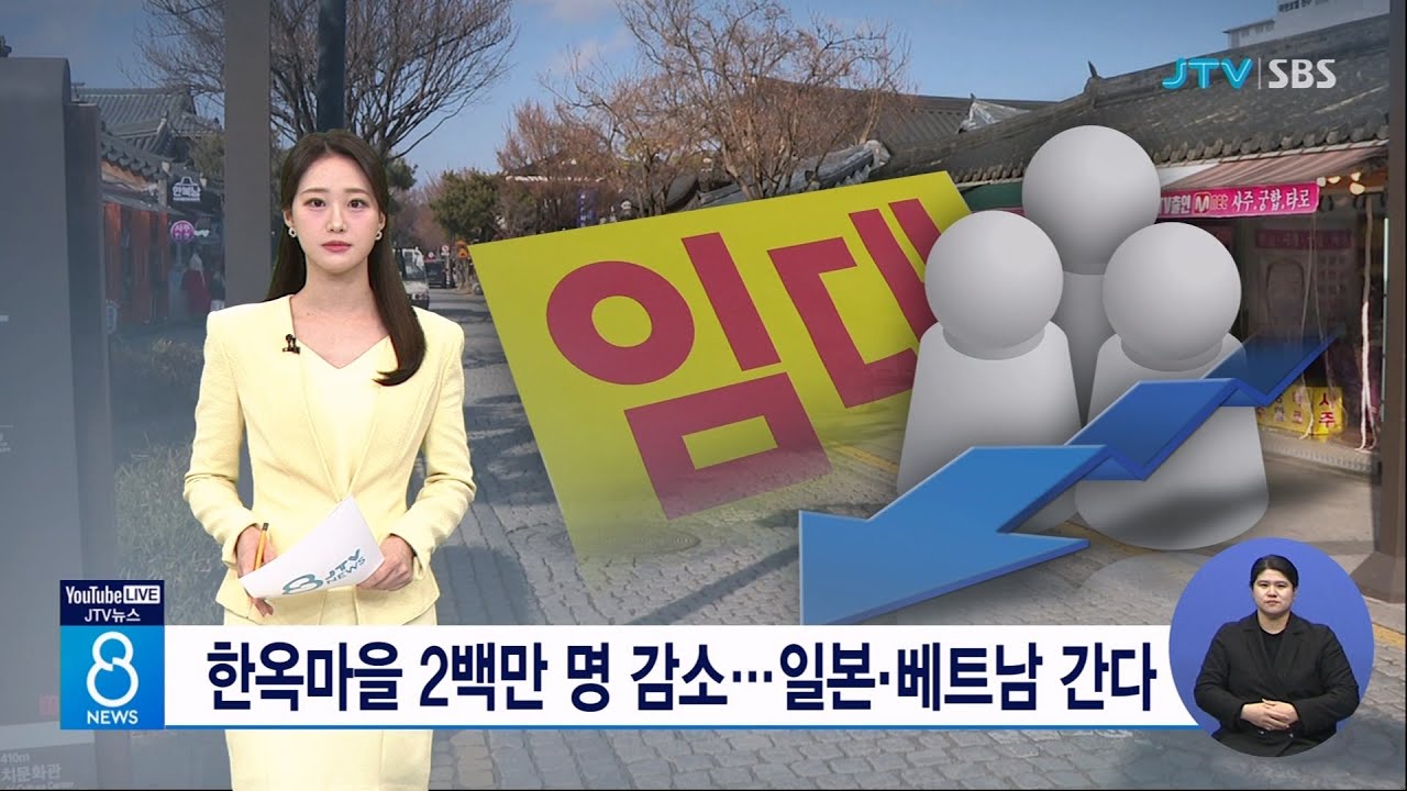 한옥마을 2백만 명 감소... 일본.베트남 간다