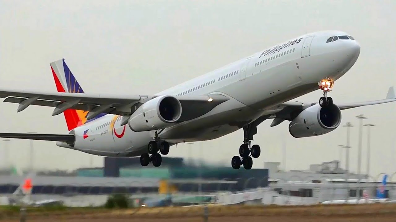 75th Anniversary Decals - Philippine Airlines A330-300 - Landing & Takeoff at Melbourne Airport