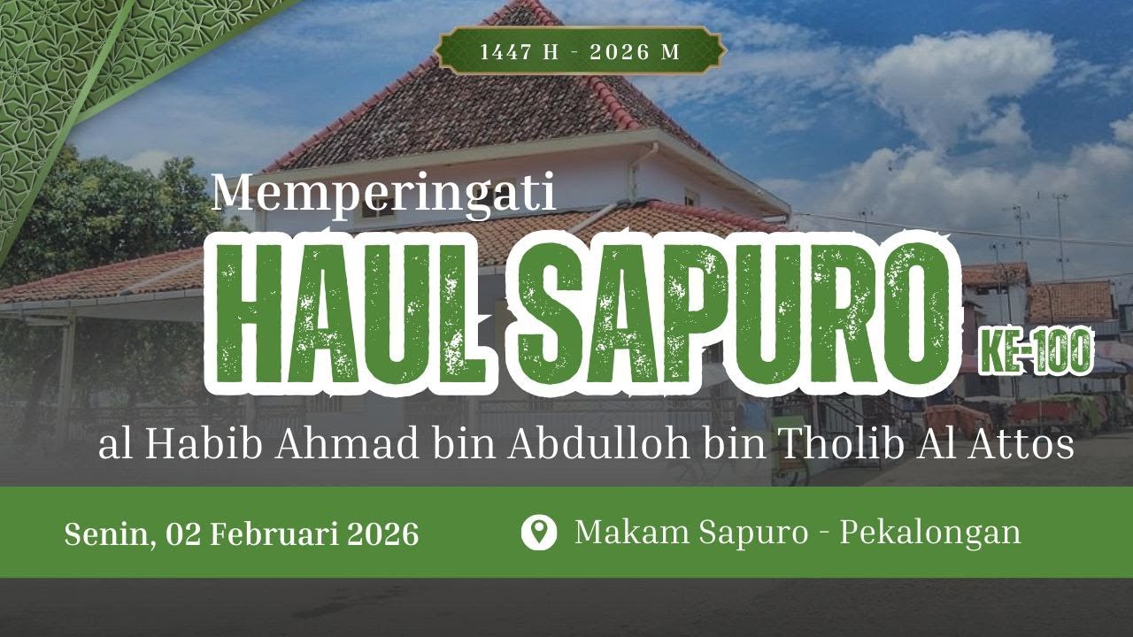 🔴[LIVE] Haul Al Habib Ahmad bin Abdulloh bin Tholib Al Atthos Ke 100 , Pekalongan