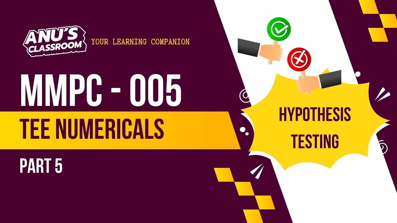 MMPC 005 TEE Numericals Discussion Part 5