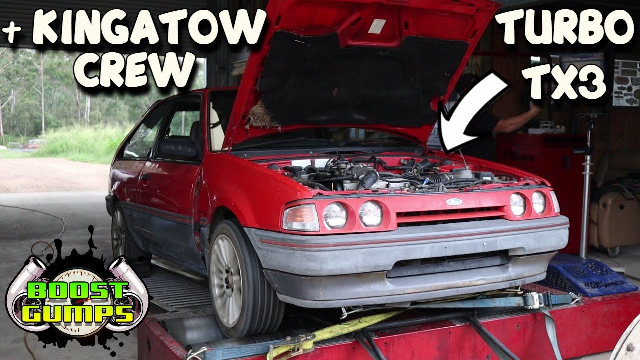 Kingatow Crew || Turbo B6t TX3 Ford Laser || Dyno Baseline