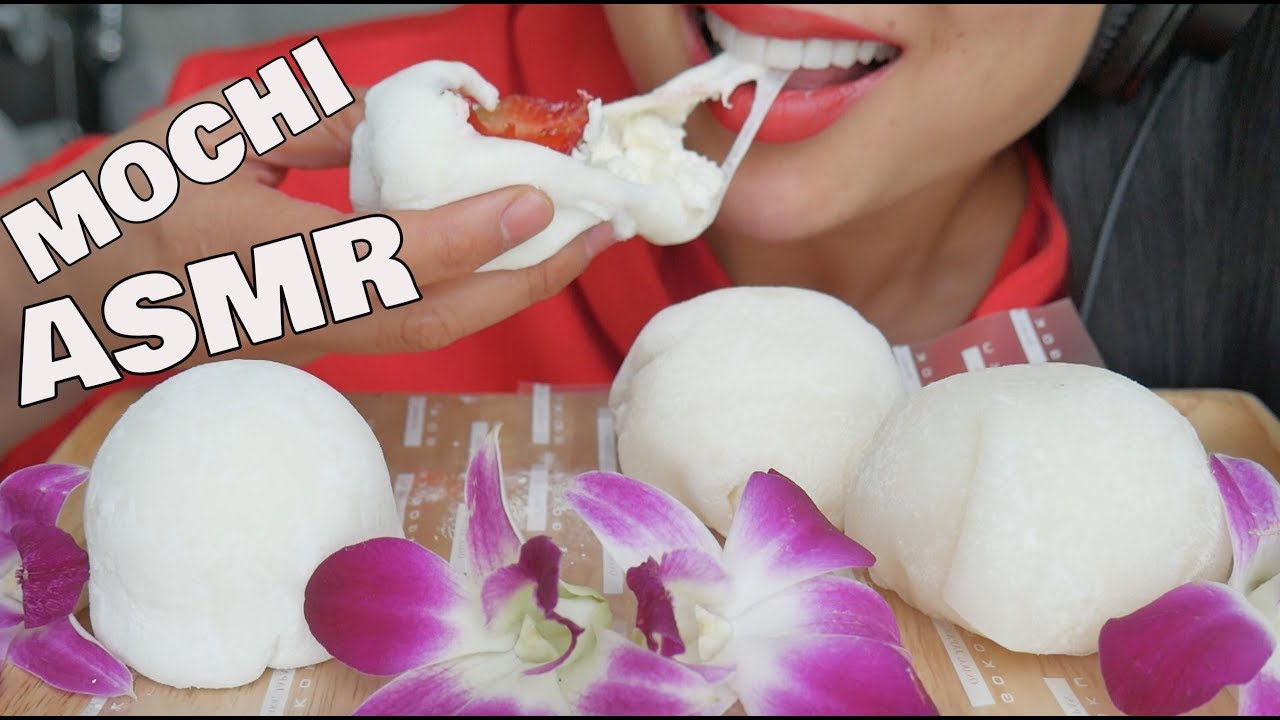 ASMR Snowball MOCHI (EATING SOUNDS) NO TALKING | SAS-ASMR