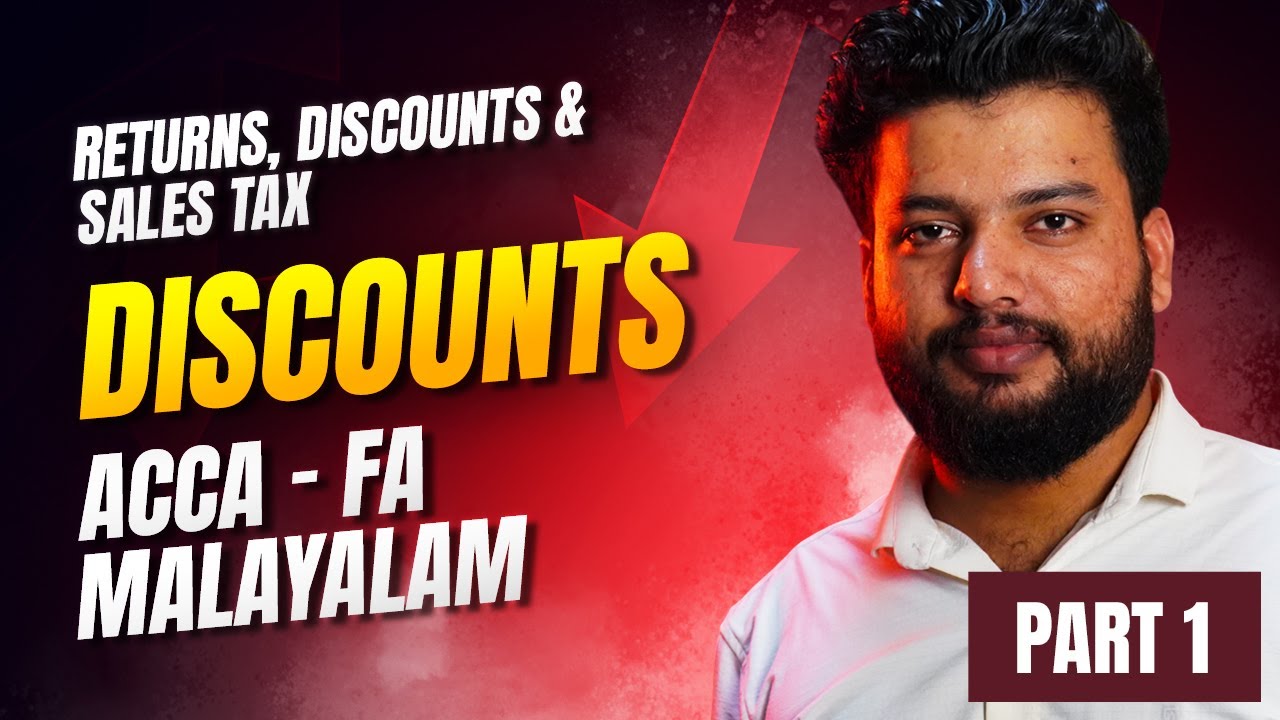 Returns, Discounts & Sales Tax (Part&nbsp;1:&nbsp;Discounts)  | ACCA FA | Zainul Abid | Komet Learning