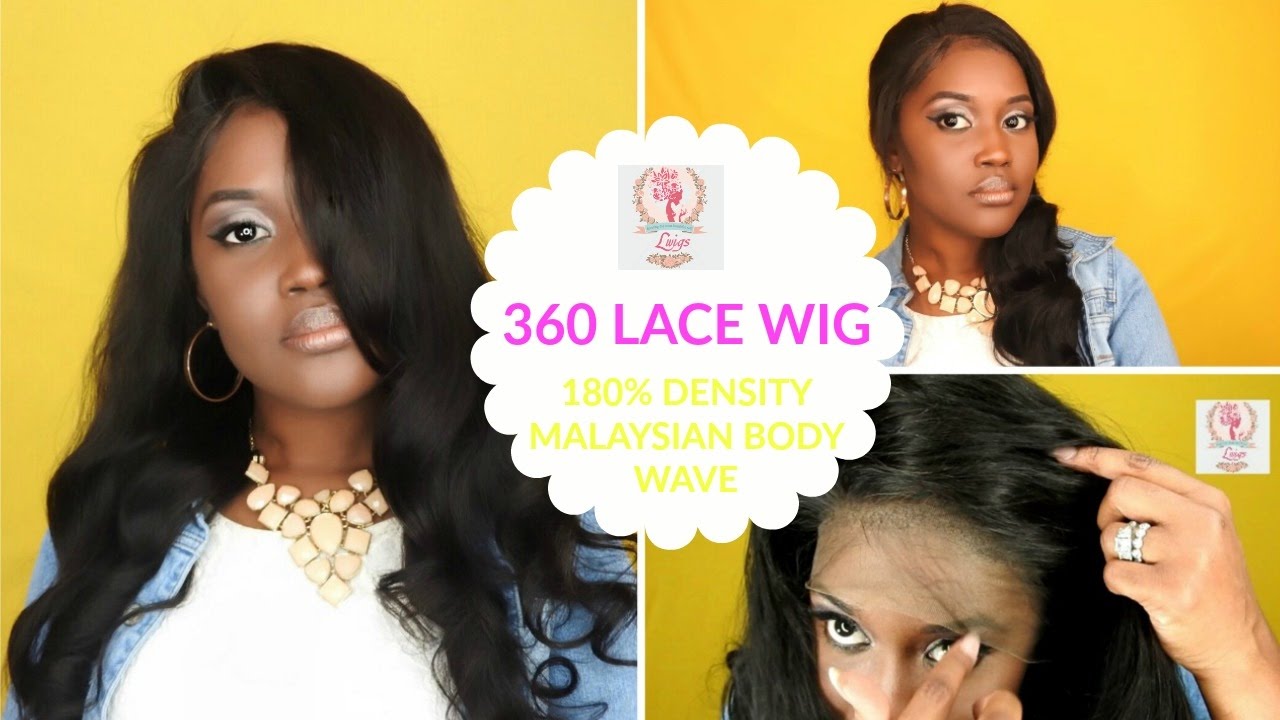 360 Lace Frontal Wig 180% Density Body Wave Malaysian Virgin Hair [LWigs151] | First Impression