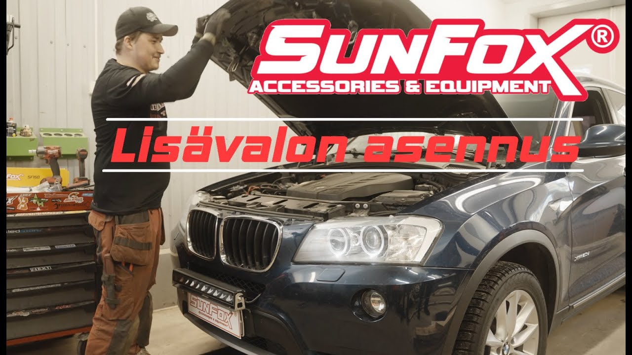 LED lisävalon asennusvideo - Sunfox SF150