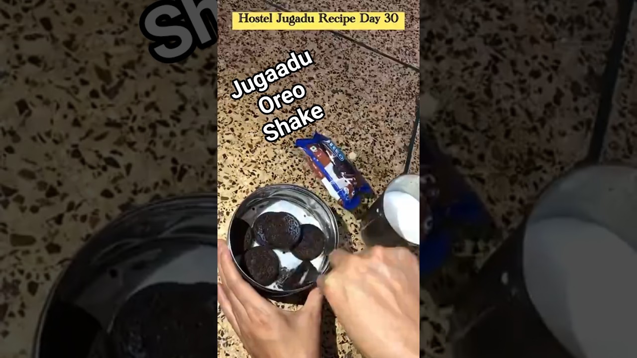 Jugadu Oreo milkshake without grinder 