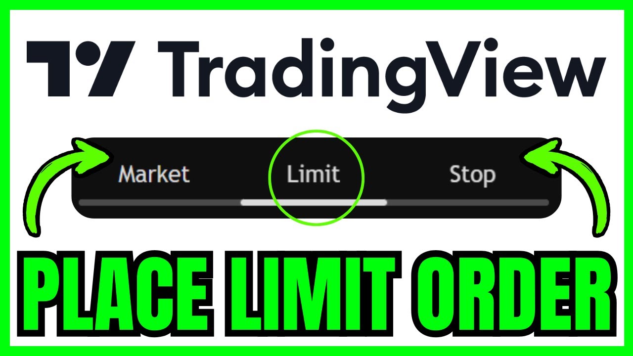 How To PLACE A LIMIT ORDER On TradingView (QUICK & EASY) 2026