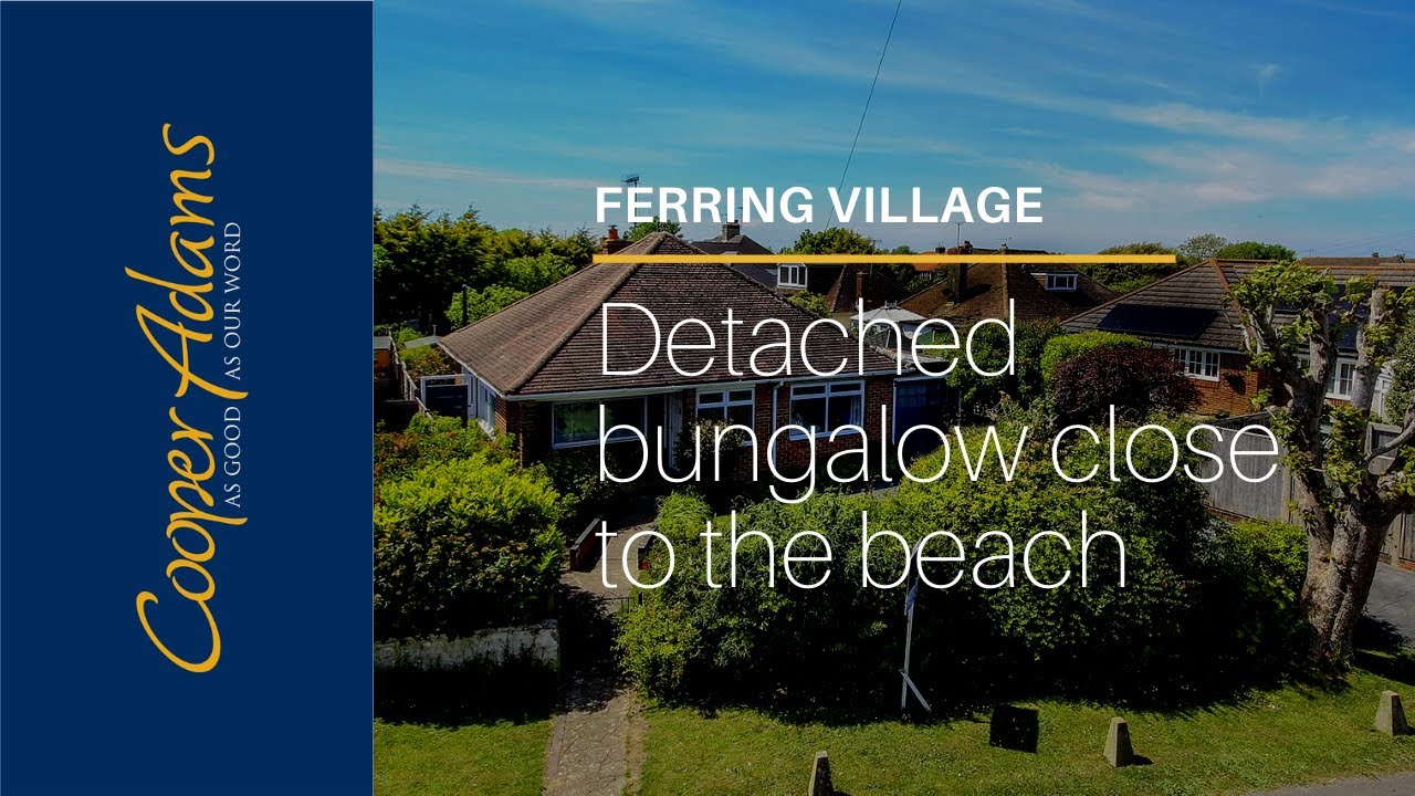 Upper Drive Ferring nr Worthing West Sussex BN12 bungalow tour -  with Cooper Adams Estate Agents