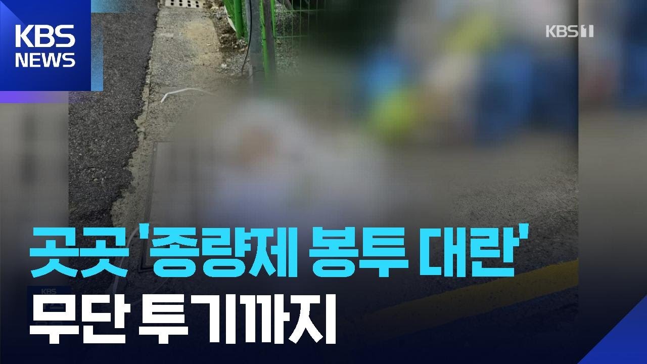 종량제 봉투 품귀에 쓰레기 무단 투기까지 / KBS  2026.04.01.