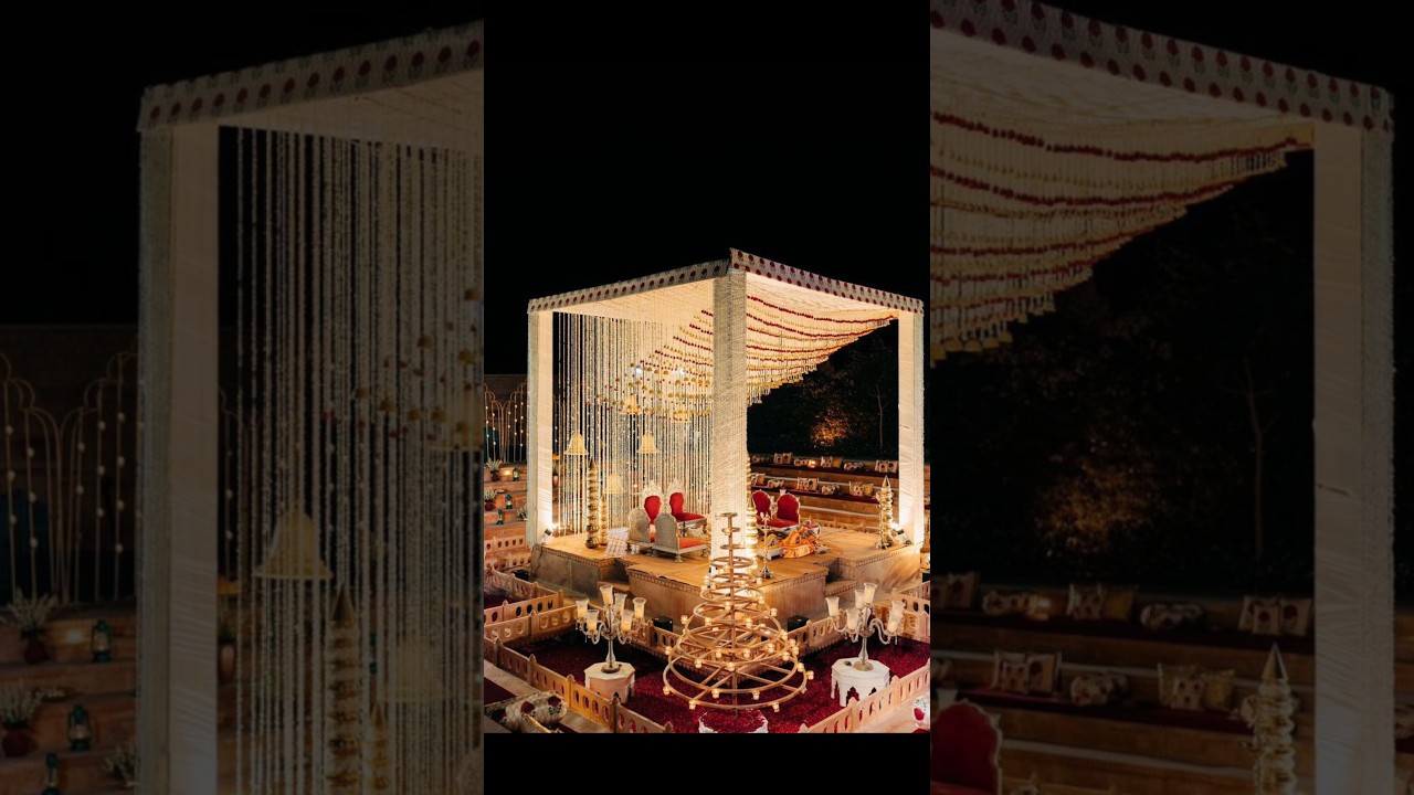 mandap decoration for wedding|mandap decoration🌿#youtubeshorts #mandapdecor #wedding #decoration