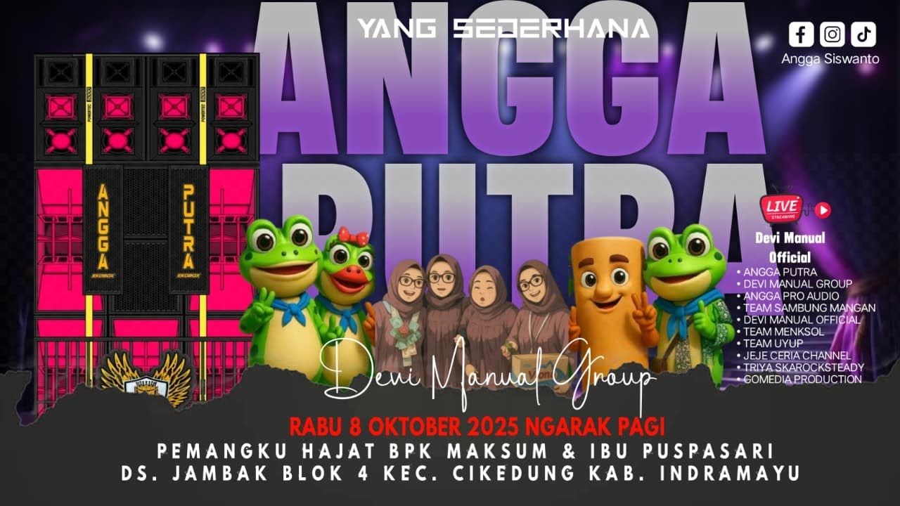 LIVE NGARAK YANG SEDERHANA ANGGA PUTRA | SHOW DS JAMBAK 8 OKTOBER 2025