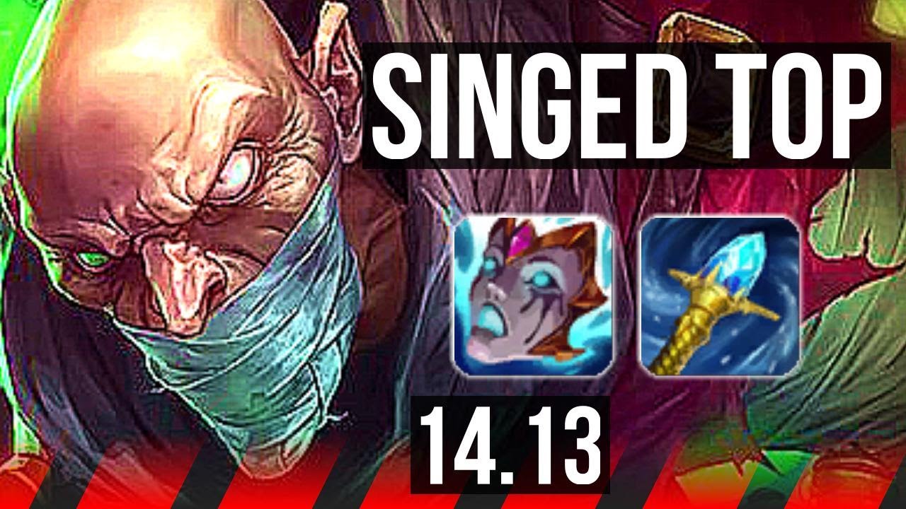SINGED vs ILLAOI (TOP) | Rank 6 Singed | EUNE Challenger | 14.13