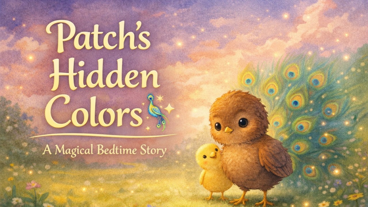 Patch the Brown Chick Who Grew Up to Be a Stunning Peacock 🦚  Bedtime Story for Kids