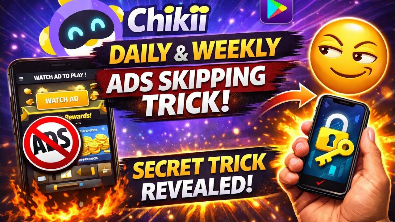 New Chikii Ads Skipping Trick 2026 ✅ | Daily & Weekly Tasks Without Ads