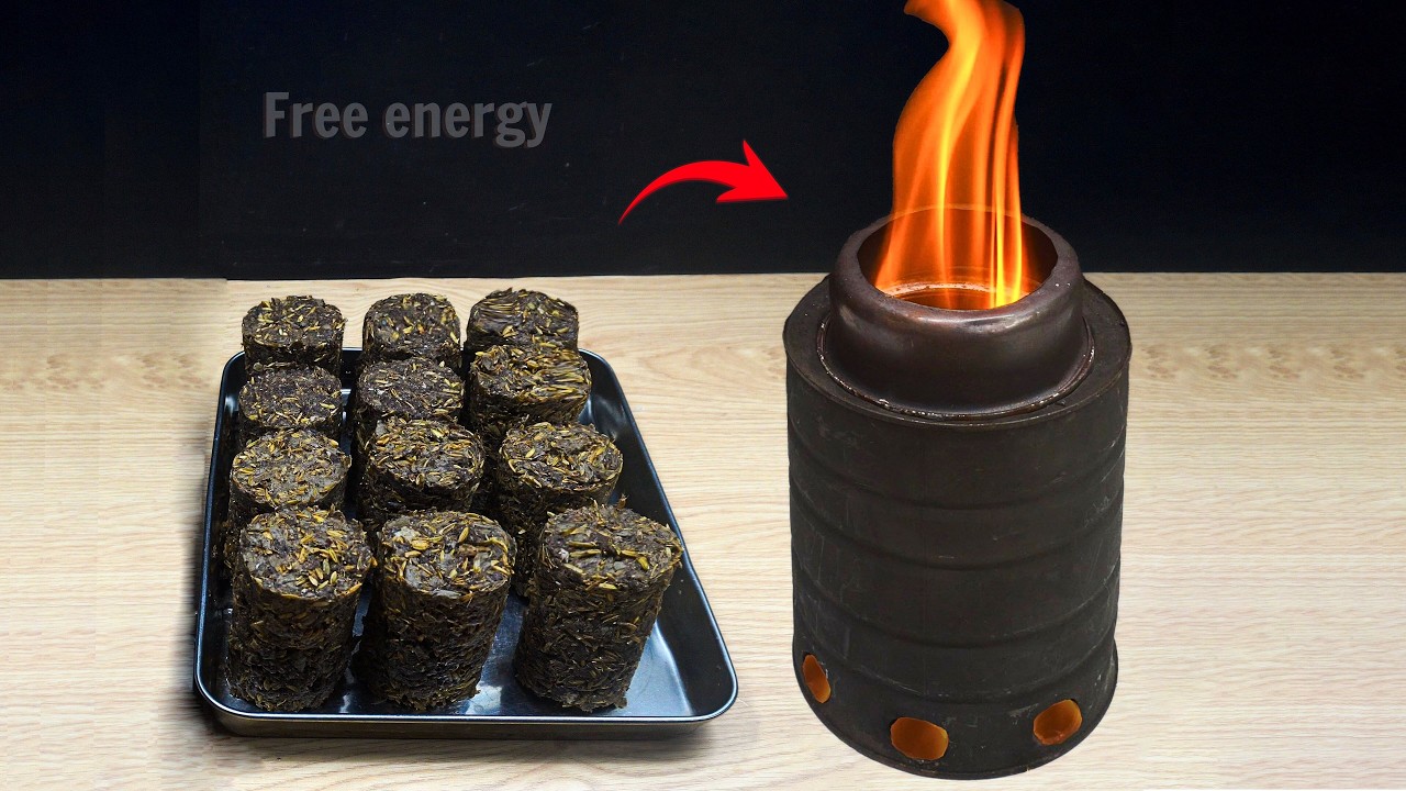 Free energy from cardboard and rice husk! DIY Wood pellet making secrets
