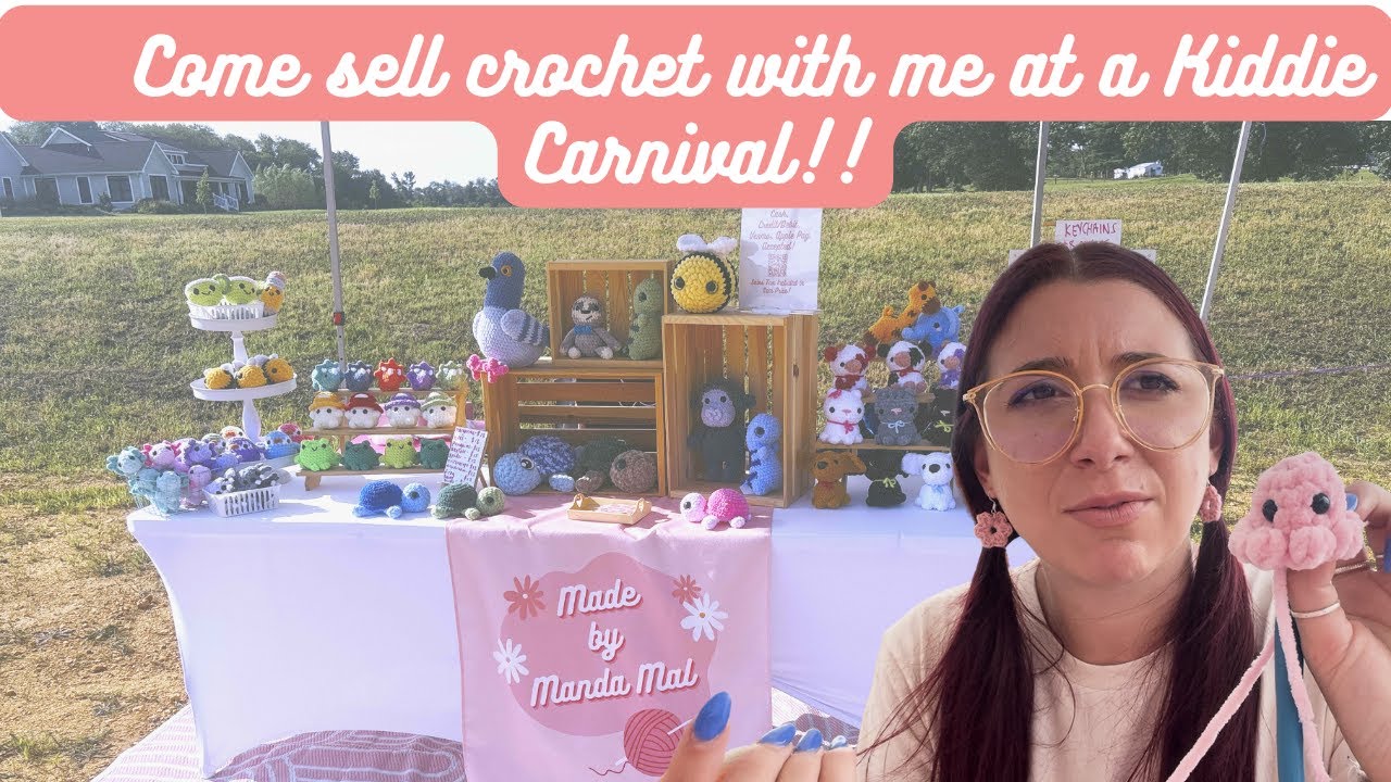 Come sell crochet plushies with me at a kiddie carnival! My first & last event of the summer?!