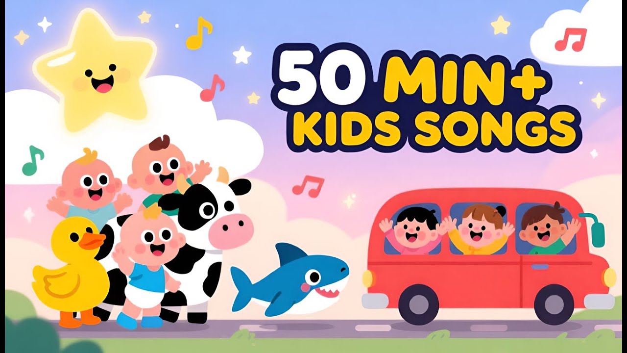 Twinkle Twinkle, Baby Shark & More | 50+ Minutes Non-Stop Kids Songs#babysongs #kidsmusic