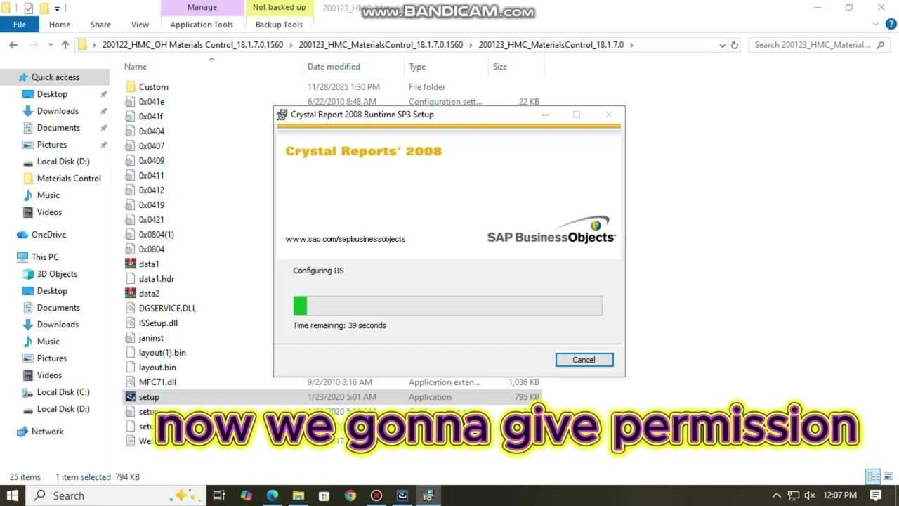 Material Control - Workstation installation part 2