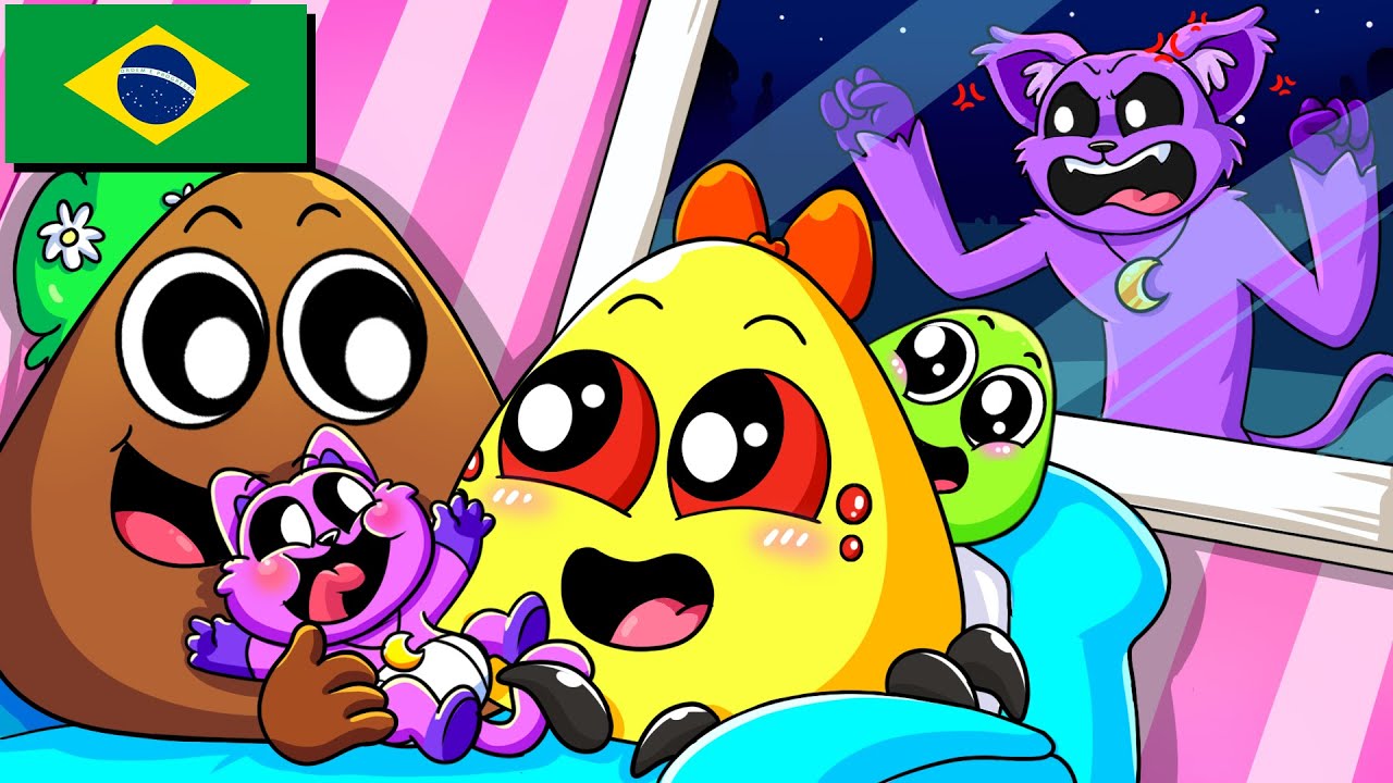 POU e POULINA têm um BEBÊ, mas é CATNAP?! Poppy Playtime 3 Animação