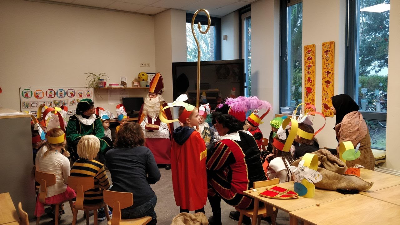 Sint en Piet op bezoek bij De Klimboom