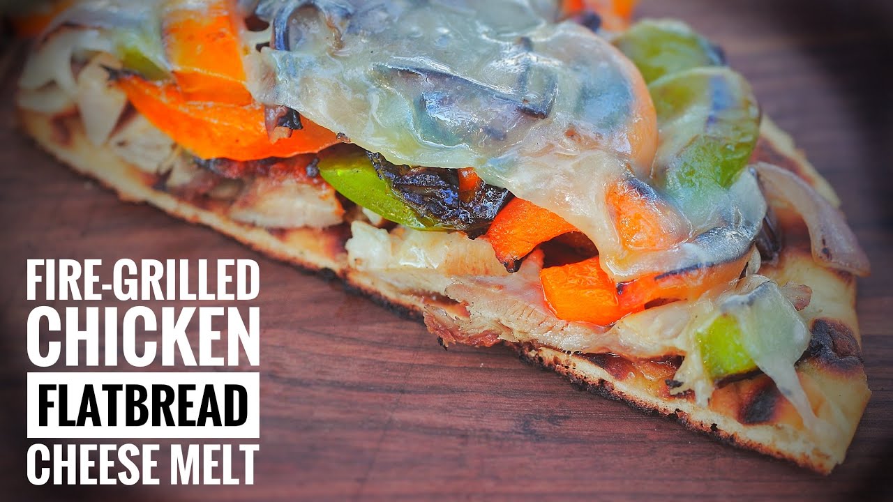Fire-Grilled Chicken Flatbread Sandwich Melt