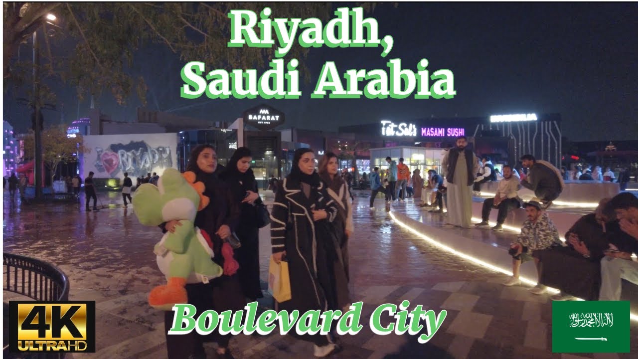 4K/60fps - Riyadh, Saudi Arabia 2024 Walking Tour (Boulevard City)