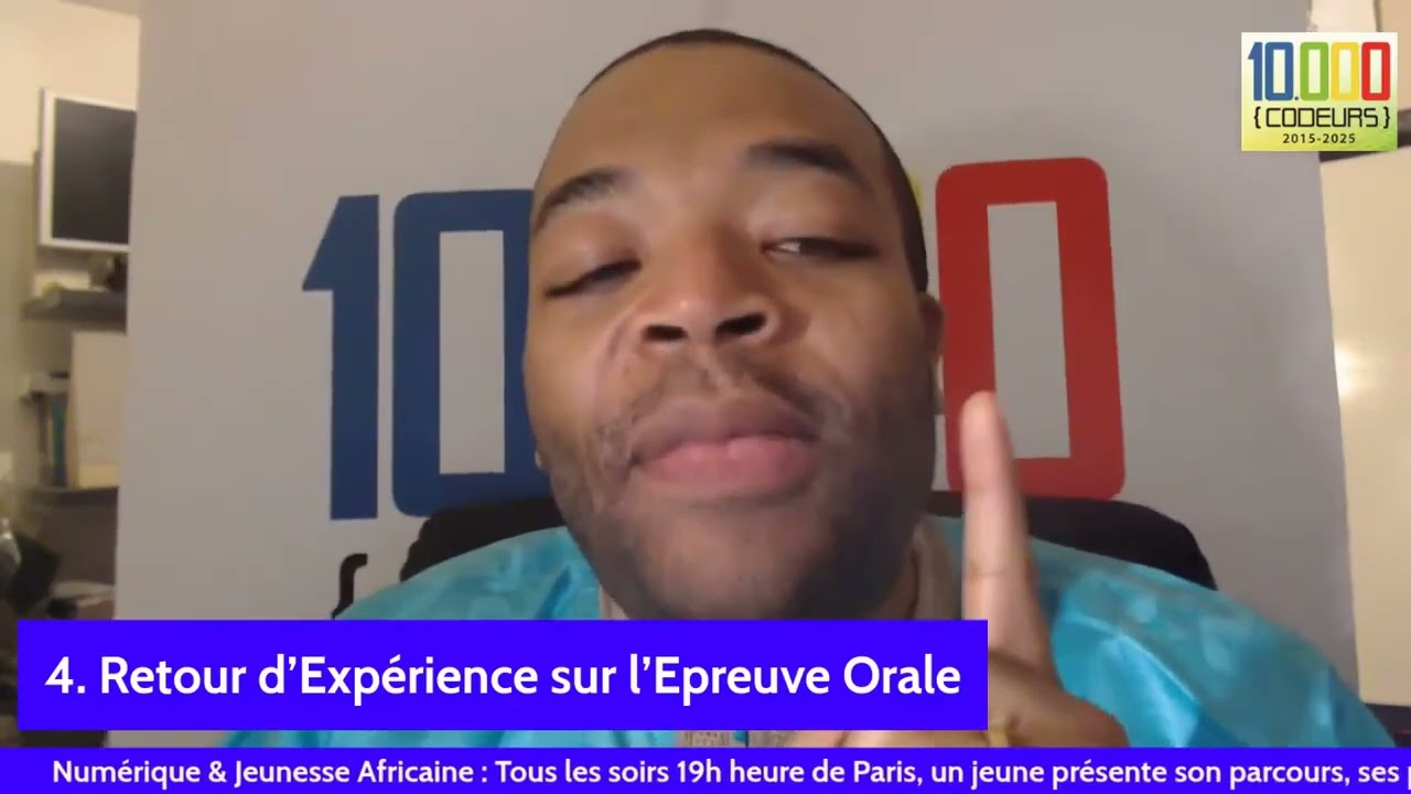 Conseils oral passeport numérique 10000codeurs - Hamdiyatou Adjama
