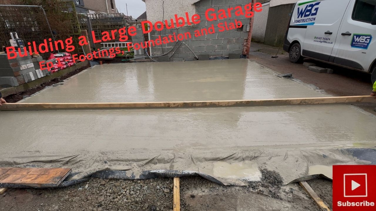 Building a Large Double Garage. #1 - Footings, Foundation and Slab