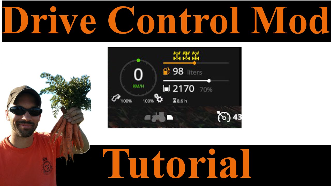Farming Simulator 2015  How to use the Drive Control Mod  (v3.85)