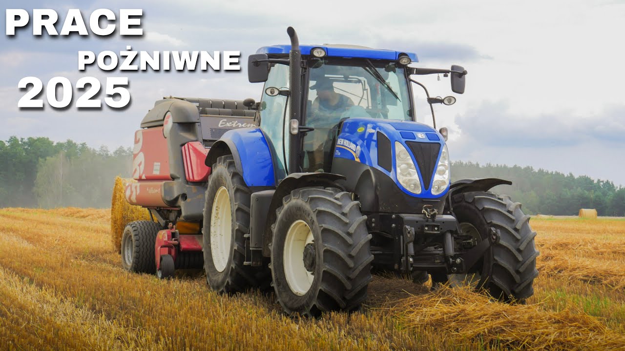 🚜🇵🇱 |4k|  Prace pożniwne 2025 w GR Mucha | ★ | Testy nowego nabytku | New Holland T7.170 | ★★ Der324