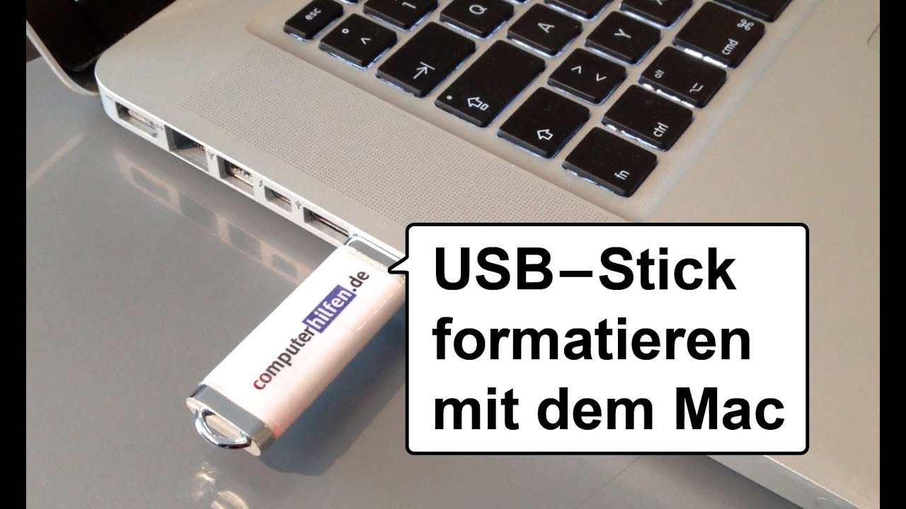 Mac USB Stick formatieren und l&ouml;schen