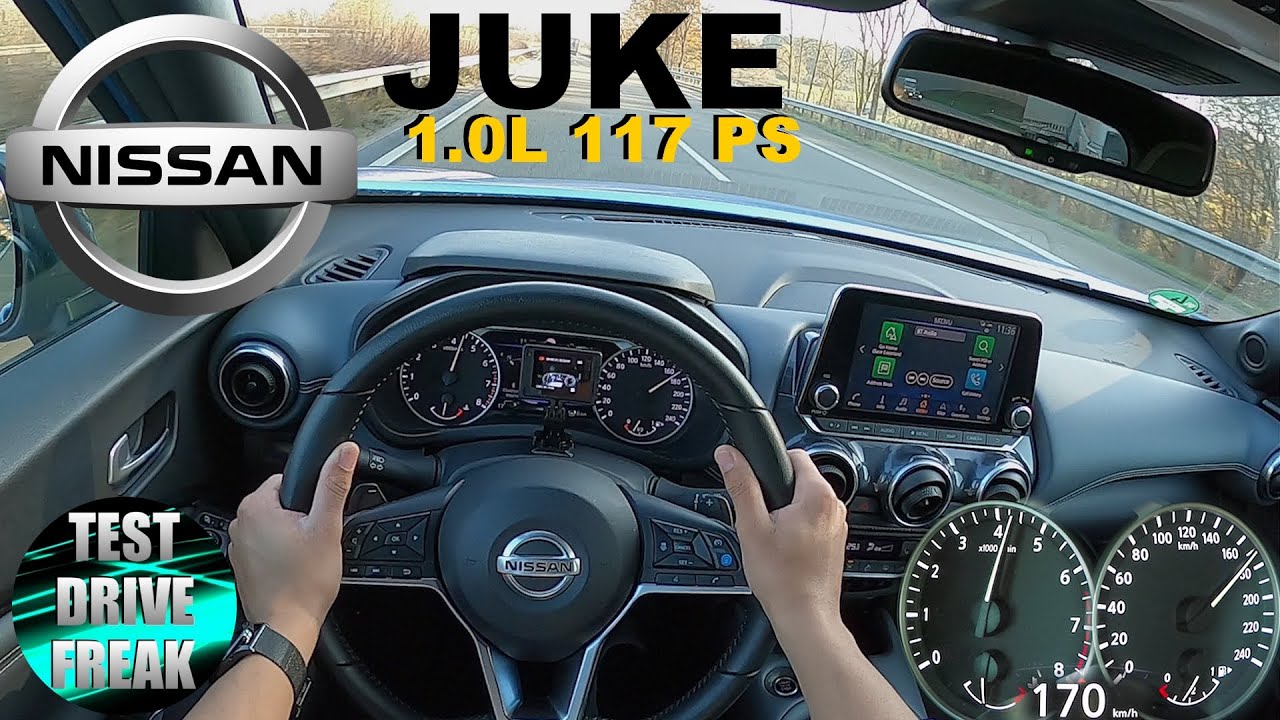 2020 Nissan Juke N-Connecta 1.0 DIG-T DCT 117 PS TOP SPEED AUTOBAHN DRIVE POV