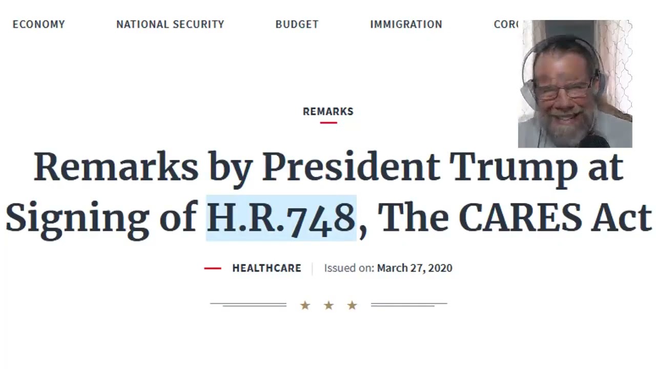 The Truth About the CARES Act in 2020- (from the episode 'Pandemic 2020: The Beginning')- Clip