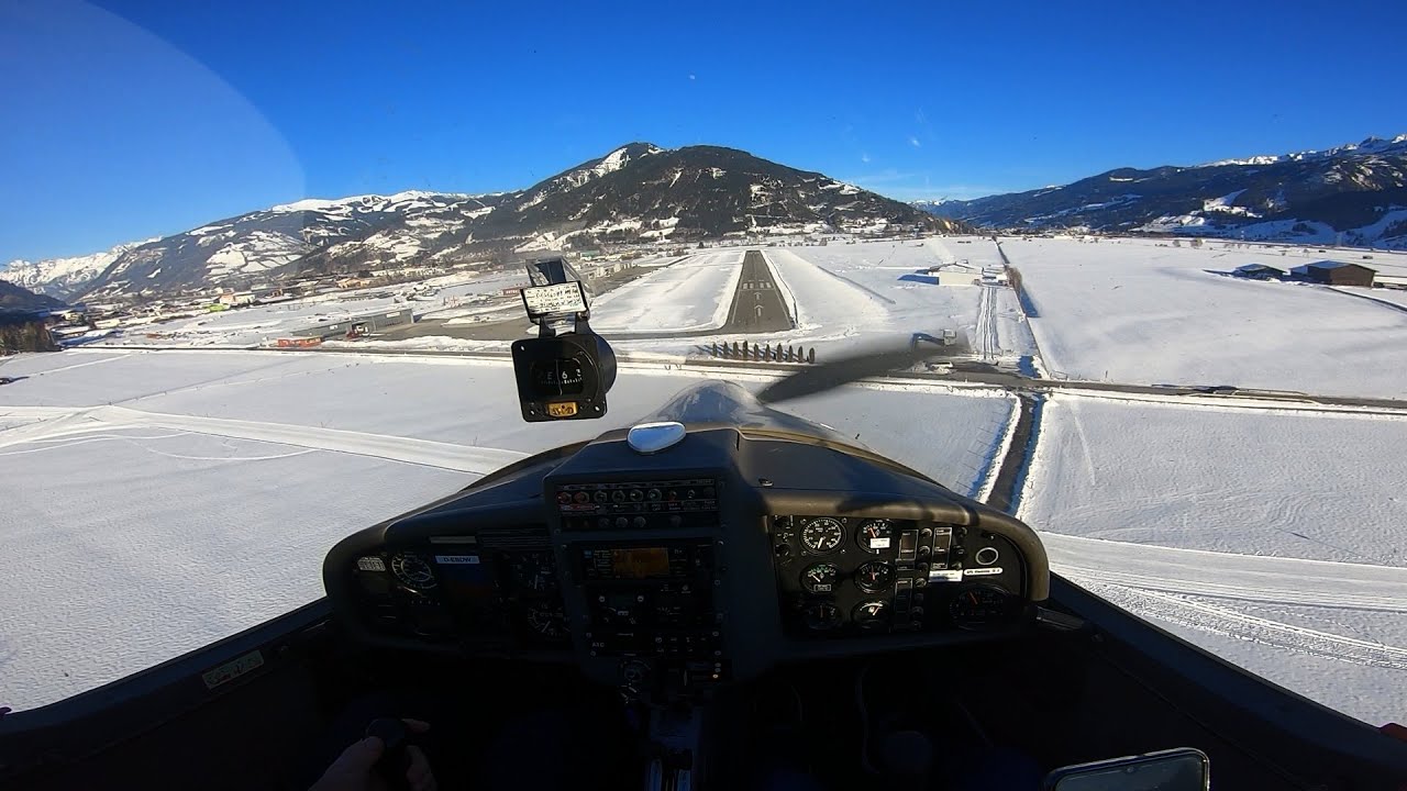 Landing in Zell am See - Katana DV20 D-EBDW
