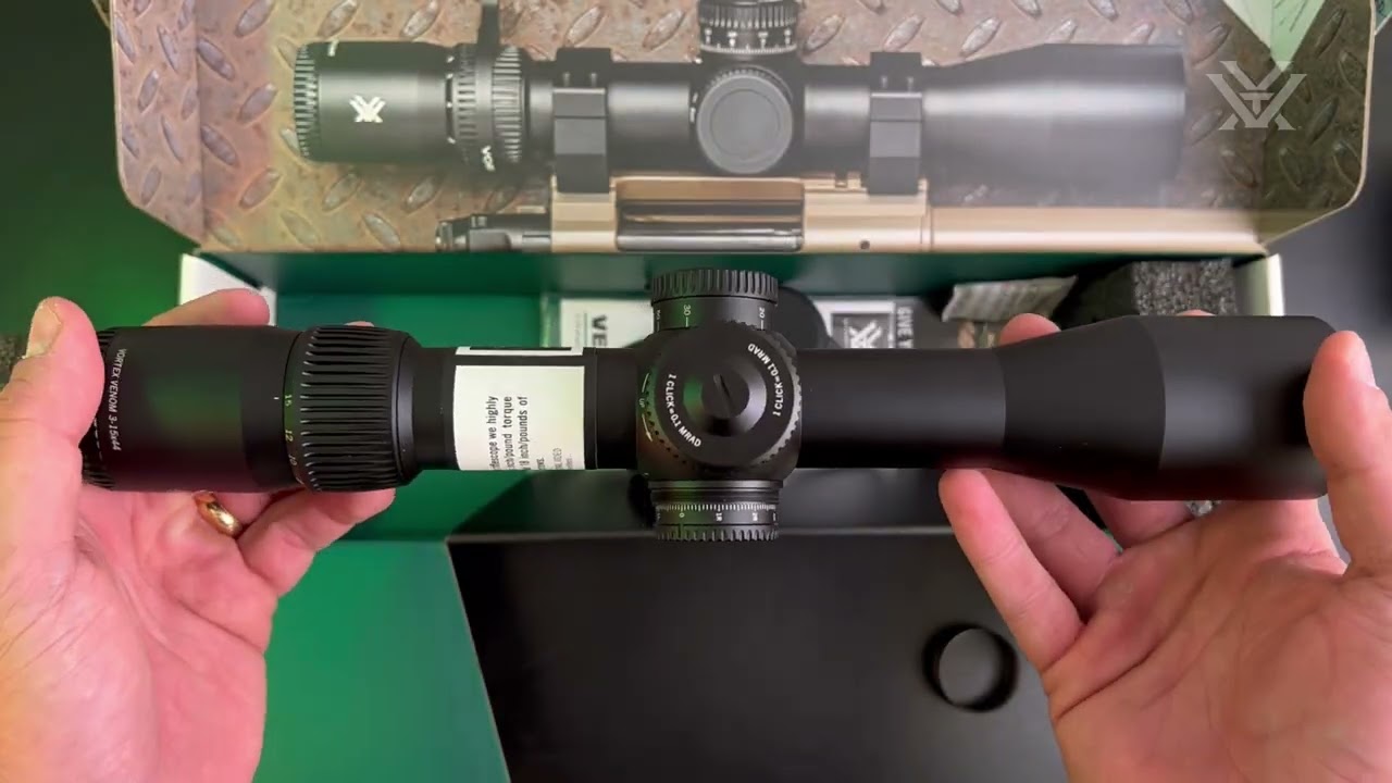 Luneta para caça Premium Vortex Venom 3-15x44 FFP MRAD lançamento de alto nível