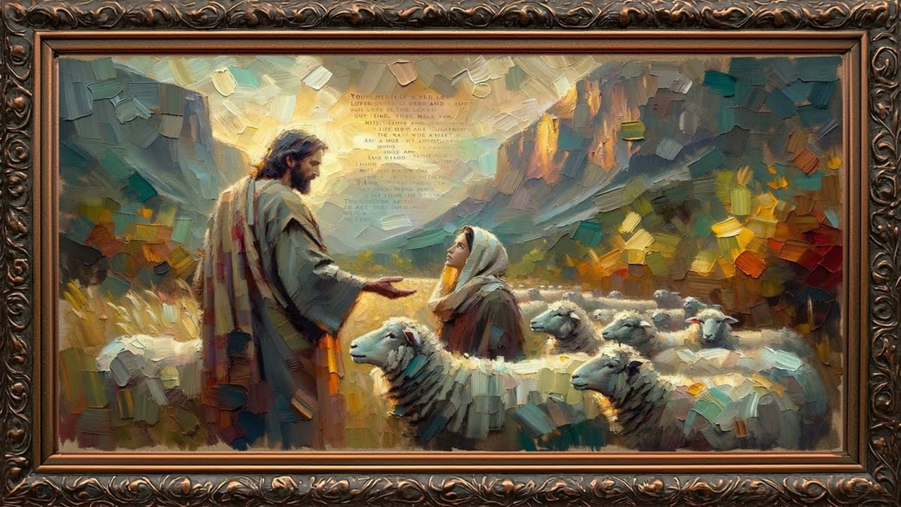 Vintage oil painting screensaver | Jesus Christ Vintage TV Frame