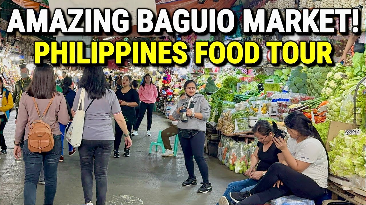 PHILIPPINES FOOD TOUR at BAGUIO PUBLIC MARKET 🇵🇭 One of the BEST Food Markets in Asia!