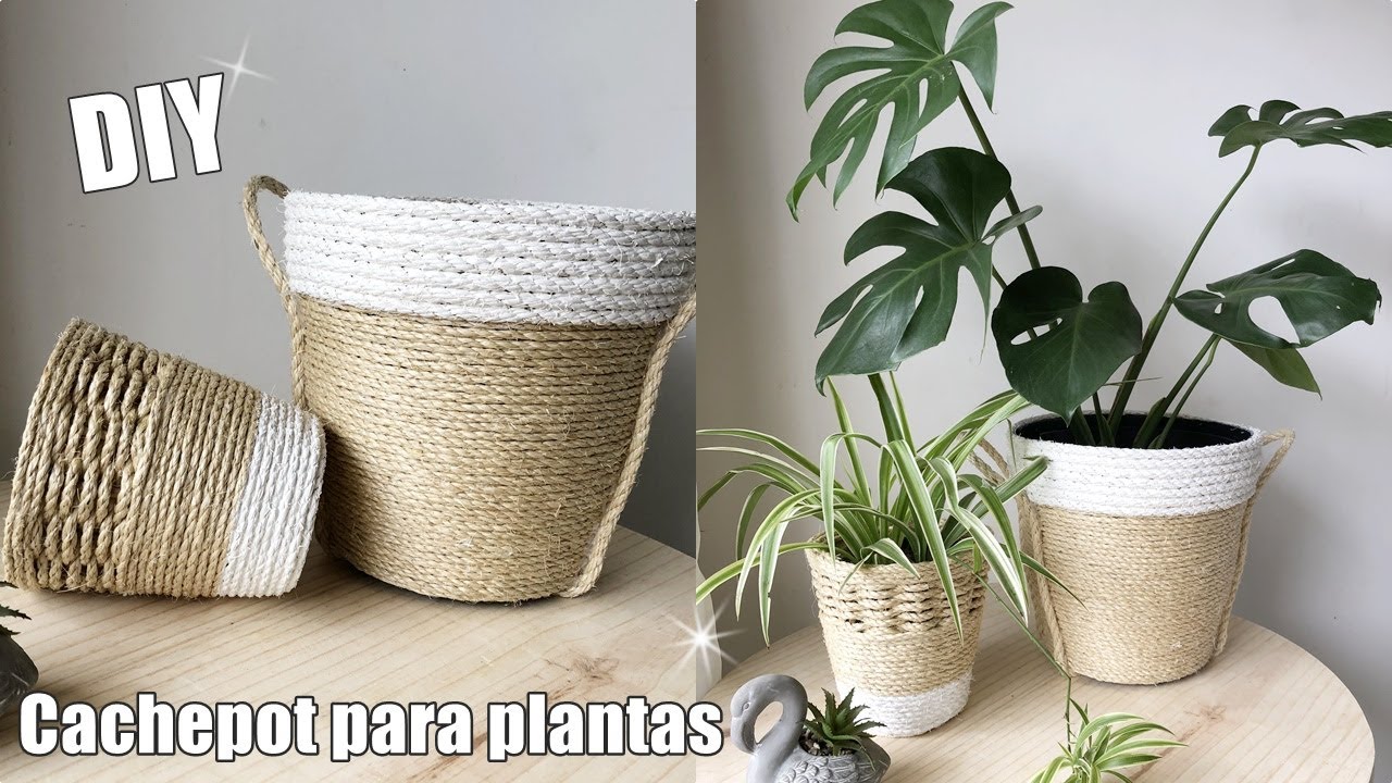 IDEIAS de Cachepot para plantas #facavocemesmo