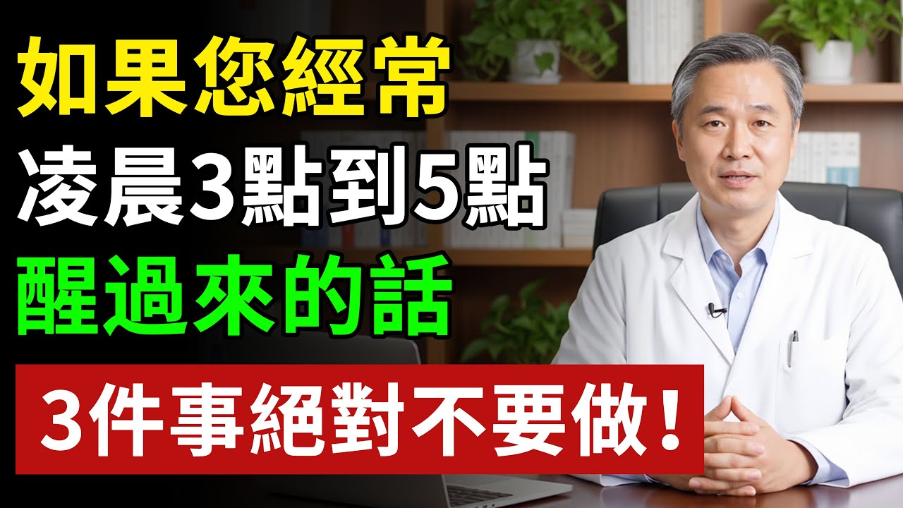凌晨5點前就算醒了，也絕對不能做的「3件事」老年失眠症老年建議60、70歲人群必看#健康#健康飲食 #養老生活 #老年健康 #樂齡健康