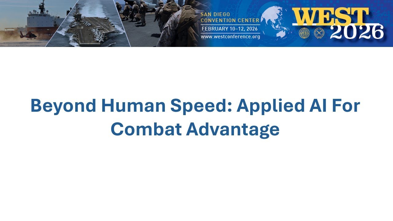 Beyond Human Speed: Applied AI For Combat Advantage