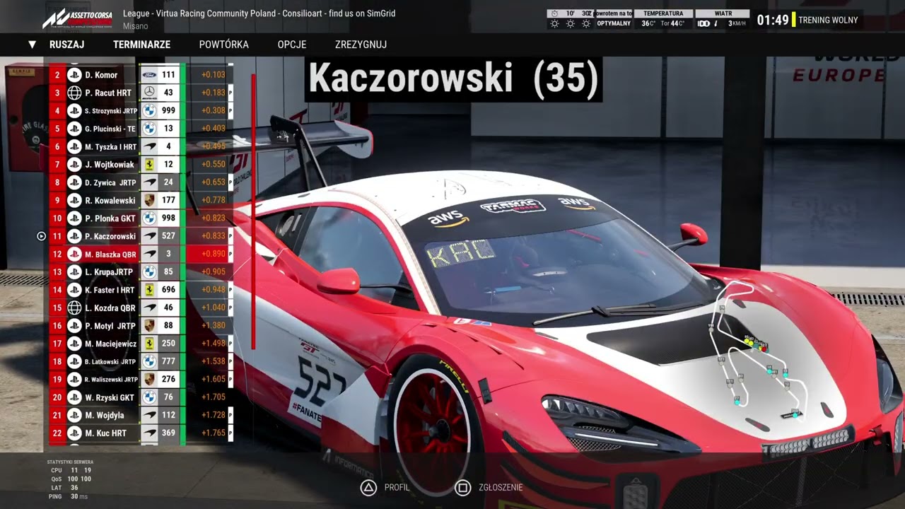 ACC| VRCP| CONSILIOART GT3 CUP| S6| RUNDA 5| MISANO