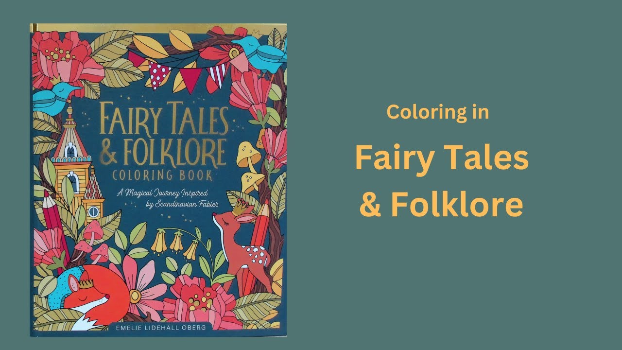 Coloring in Fairy Tales & Folklore by Emelie Lidehall Oberg. #adultcoloringchannel