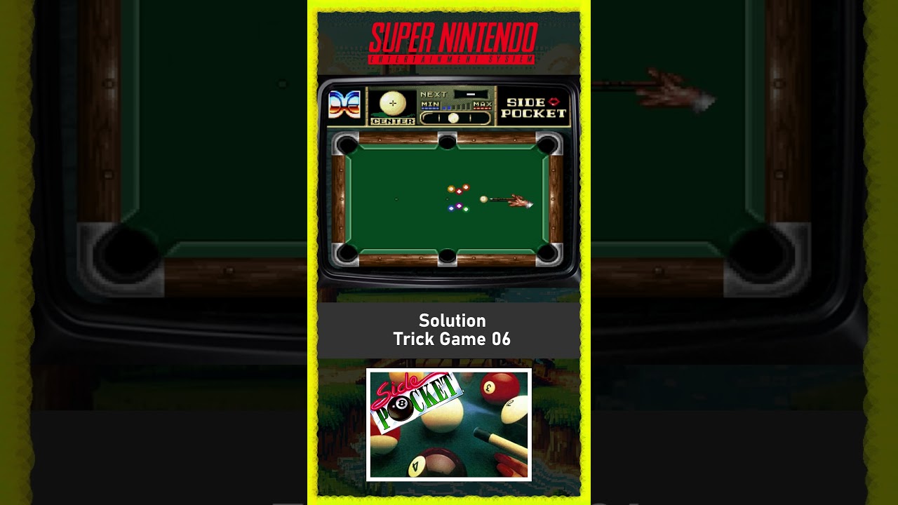 💎 Side Pocket SNES &ndash; Trick Game 6 Solved with Style!