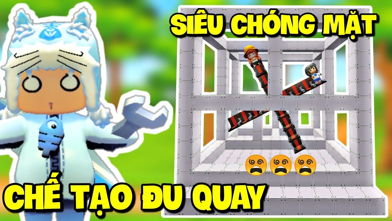 Meowpeo thử th&aacute;ch x&acirc;y Đu Quay trong C&ocirc;ng Vi&ecirc;n giải tr&iacute; L&agrave;ng Bee Team v&agrave; c&aacute;i kết ch&oacute;ng mặt